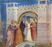 Anna and Joachim Meet at the Golden Gate GIOTTO di Bondone